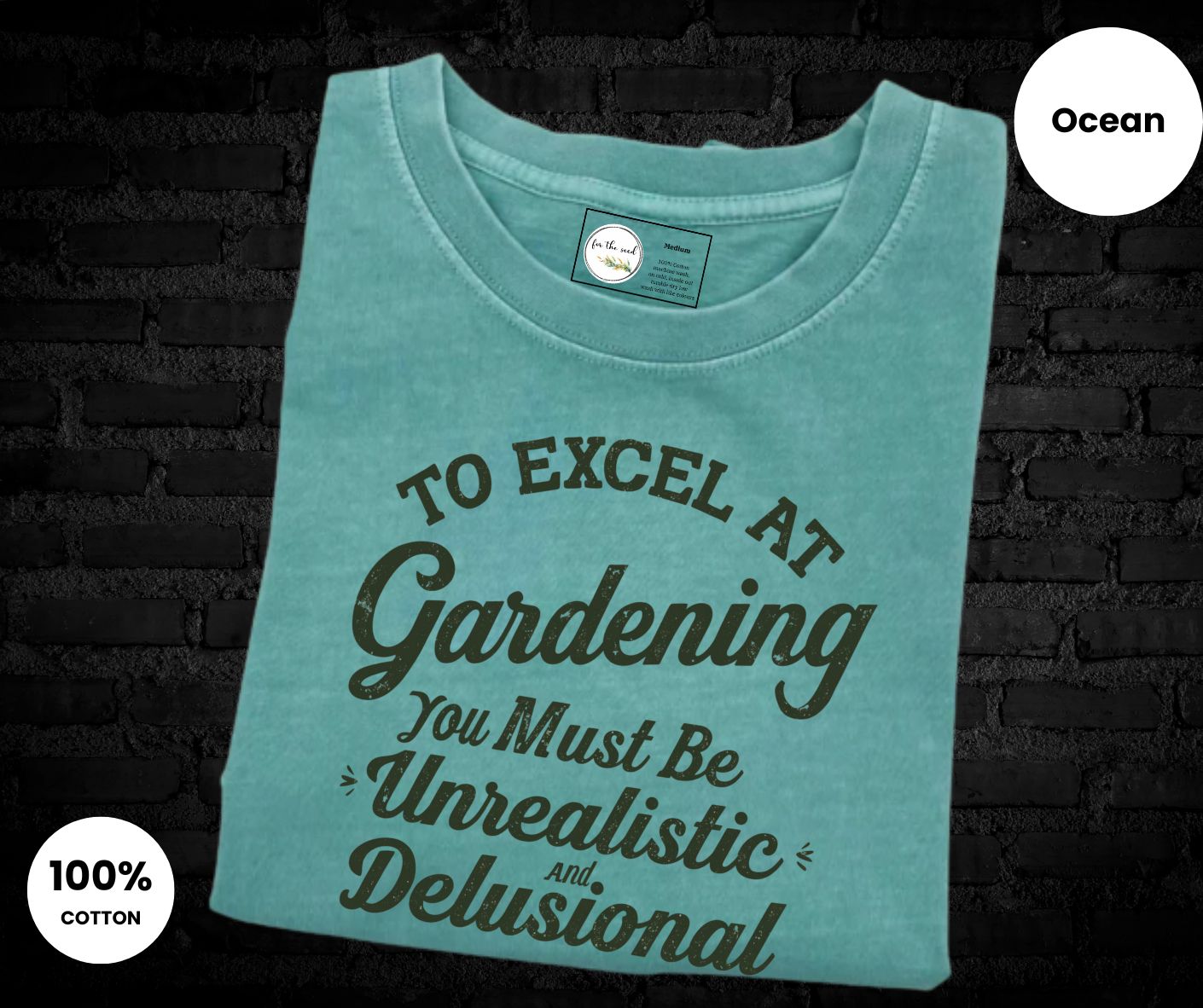 If You Want to Excel at Gardening Cotton T-Shirt - Dark