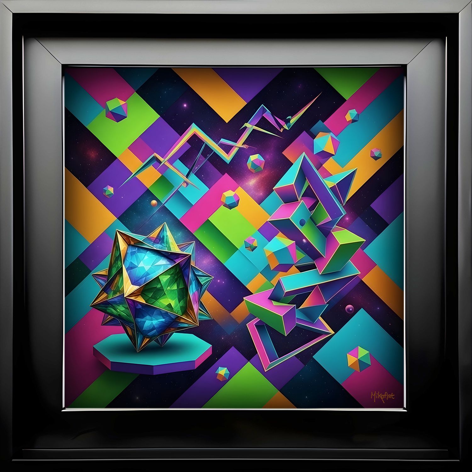 MikoArt-Liquid Gloss®-08/Series-120x120cm-0204