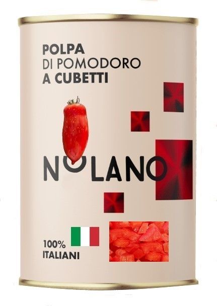 Pulpe de tomates en dés. 15 kg