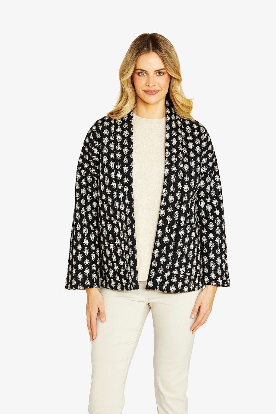 Pingpong Damask Motif Puffer Coat P605419