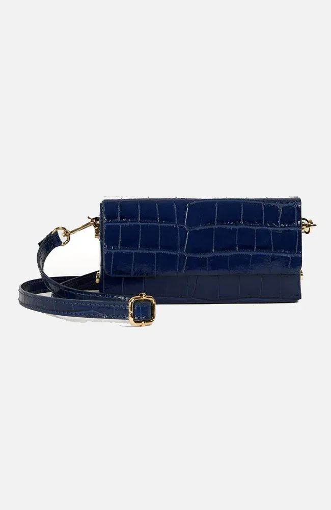 Maison Fanli Leather Clutch Navy