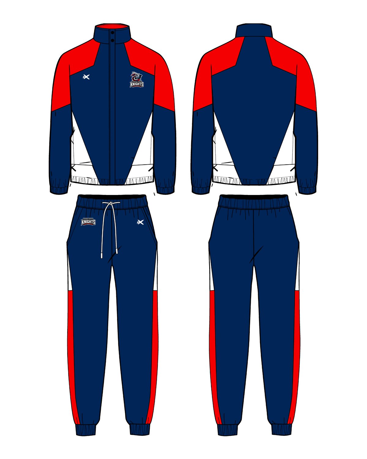 Sioux City Knights - Sublimated Polyester Interlock Warm Suit