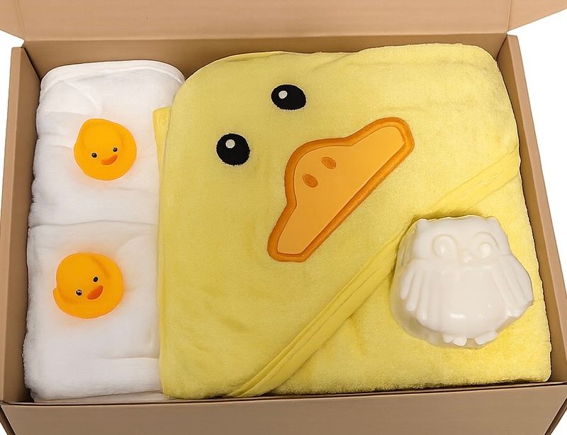 Baby Bath set with Hooded Towel