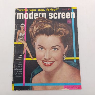 Vintage Modern Screen magazine - Esther Williams - March 1951