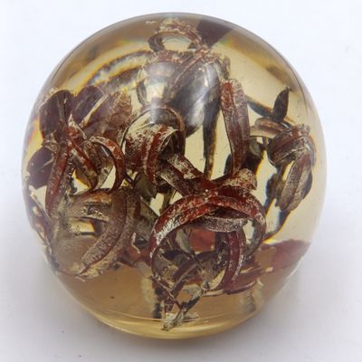 Antique original resin Dome paperweight