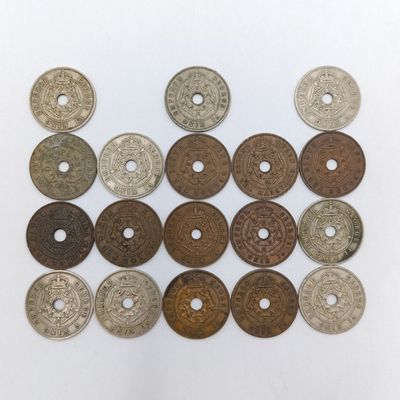 Southern Rhodesia Pennies - Lot of 18 different years - Full set