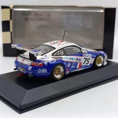 MiniChamps Porsche GT3 RS #75 24h Le Mans 2004 race car model - scale 1/43
