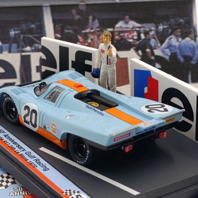 Brumm 50th Anniversary Gulf Racing Porsche 917 #20 Le Mans 24h race car - scale 1/43