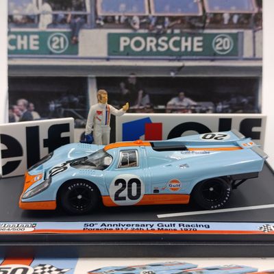 Brumm 50th Anniversary Gulf Racing Porsche 917 #20 Le Mans 24h race car - scale 1/43