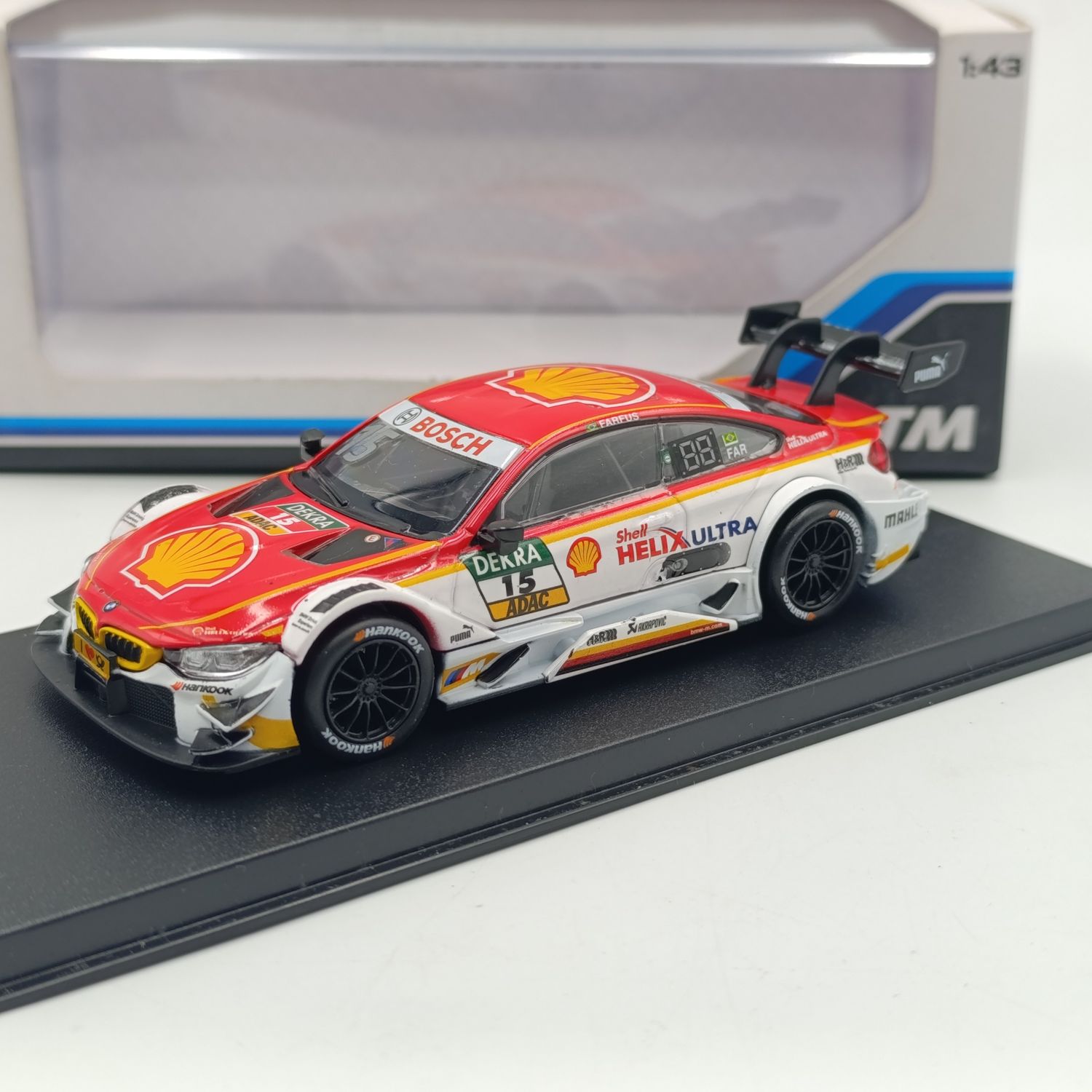 Herpa BMW M4 DTM #15 race car model - scale 1/43