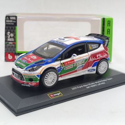 Bburago 2011 Ford Fiesta RS #4 Abu Dhabi World Rally team race car model - scale 1/32