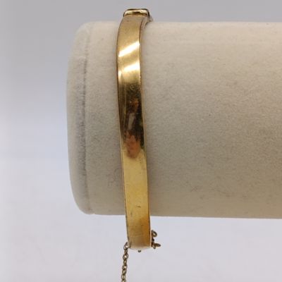 Vintage 1/5th 9kt metal core bangle - weight 8.8g - Gold alone is over R1500