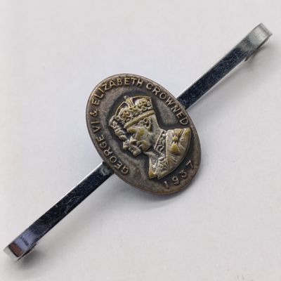1937 George VI Coronation tie clip/pin