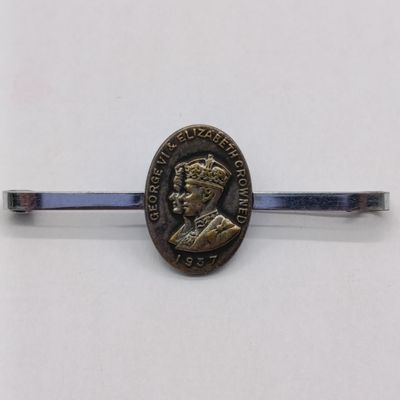 1937 George VI Coronation tie clip/pin