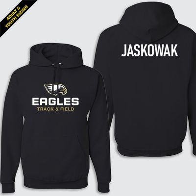 Eagles T&amp;F NuBlend Hooded Sweatshirt - CUSTOM