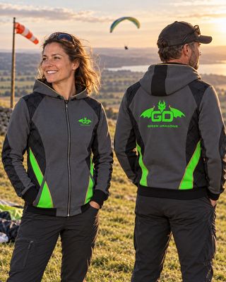 Green Dragons Airsports Zipped Hoodie Green Dragons Airsports Zipped Hoodie