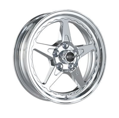 CTM MUSCLE DRAGSTAR II FULL POLISHED 17x5.0 FRONT RUNNERS ***CUSTOM FITMENT*** ET:0