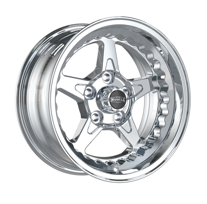 CTM MUSCLE DRAGSTAR II FULL POLISHED Size:15x7J ***CUSTOM FITMENT*** ET:0P