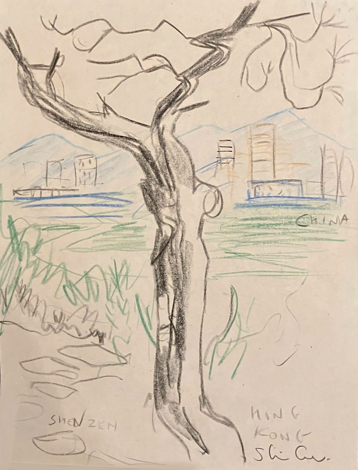 ORIGINAL - BORDER of HONG KONG &amp; CHINA 1993