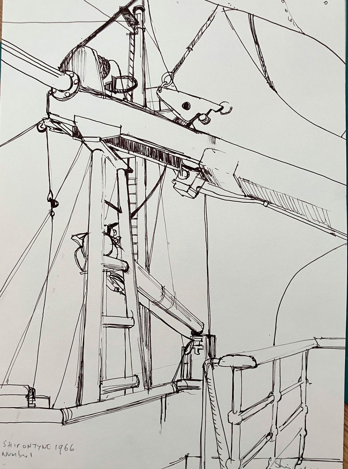 ORIGINAL - SHIP DOCKED ON TYNE  No1 - 1966