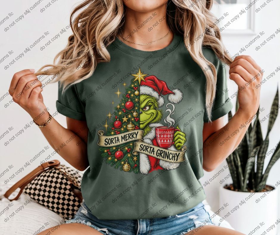 Half Christmas Half Grinch Half Christmas Half Grinch