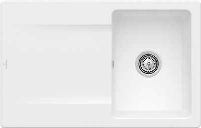 Villeroy &amp; Boch Siluet 45 Built-in sink, included Waste system hand-operated, 800 x 510 mm, CeramicPlus
