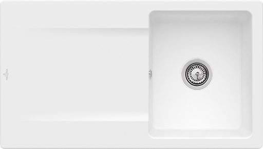 Villeroy &amp; Boch Siluet 50 Built-in sink, included Waste system hand-operated, 900 x 510 mm, CeramicPlus