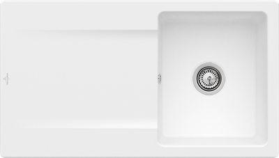 Villeroy &amp; Boch Siluet 50 Built-in sink, included Waste system hand-operated, 900 x 510 mm, CeramicPlus