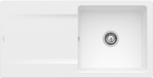 Villeroy &amp; Boch Siluet 60 Built-in sink, included Waste system hand-operated, 1000 x 510 mm, CeramicPlus