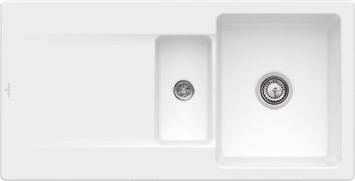 Villeroy &amp; Boch Siluet 60 R Built-in sink, included Waste system hand-operated, 1000 x 510 mm, CeramicPlus
