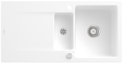 Villeroy &amp; Boch Siluet 60 R Built-in sink, included Waste system pop-up, 1000 x 510 mm, CeramicPlus