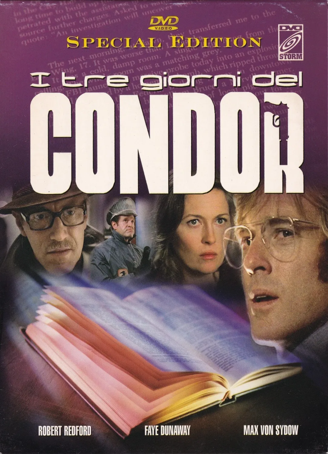 TeknoFilm - DVD (Special Edition - Versione digipack) – I TRE GIORNI DEL CONDOR di Sydney Pollack (1975) - STORM VIDEO TeknoFilm - DVD (Special Edition - Versione digipack) – I TRE GIORNI DEL CONDOR di Sydney Pollack (1975) - STORM VIDEO