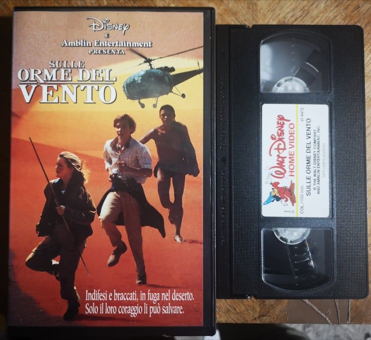 TeknoFilm - VHS - SULLE ORME DEL VENTO di Mikael Salomon (1992) - WALT DISNEY (INEDITO IN DVD)