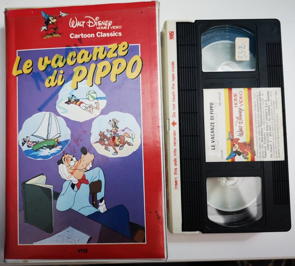 TeknoFilm - VHS - LE VACANZE DI PIPPO di Jack Kinney e Jack Hannah (1984) - WALT DISNEY (INEDITO IN DVD)