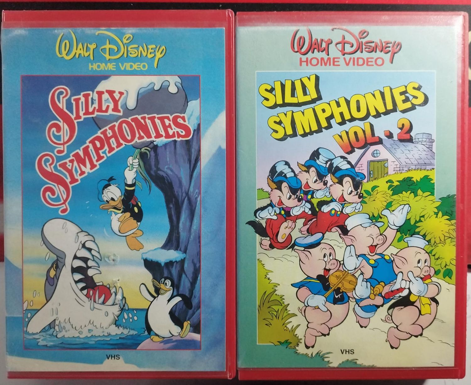 TeknoFilm - 2 VHS - SILLY SYMPHONIES Volume 1 e 2 (1981-1986) - WALT DISNEY (INEDITO IN DVD) TeknoFilm - 2 VHS - SILLY SYMPHONIES Volume 1 e 2 (1981-1986) - WALT DISNEY (INEDITO IN DVD)