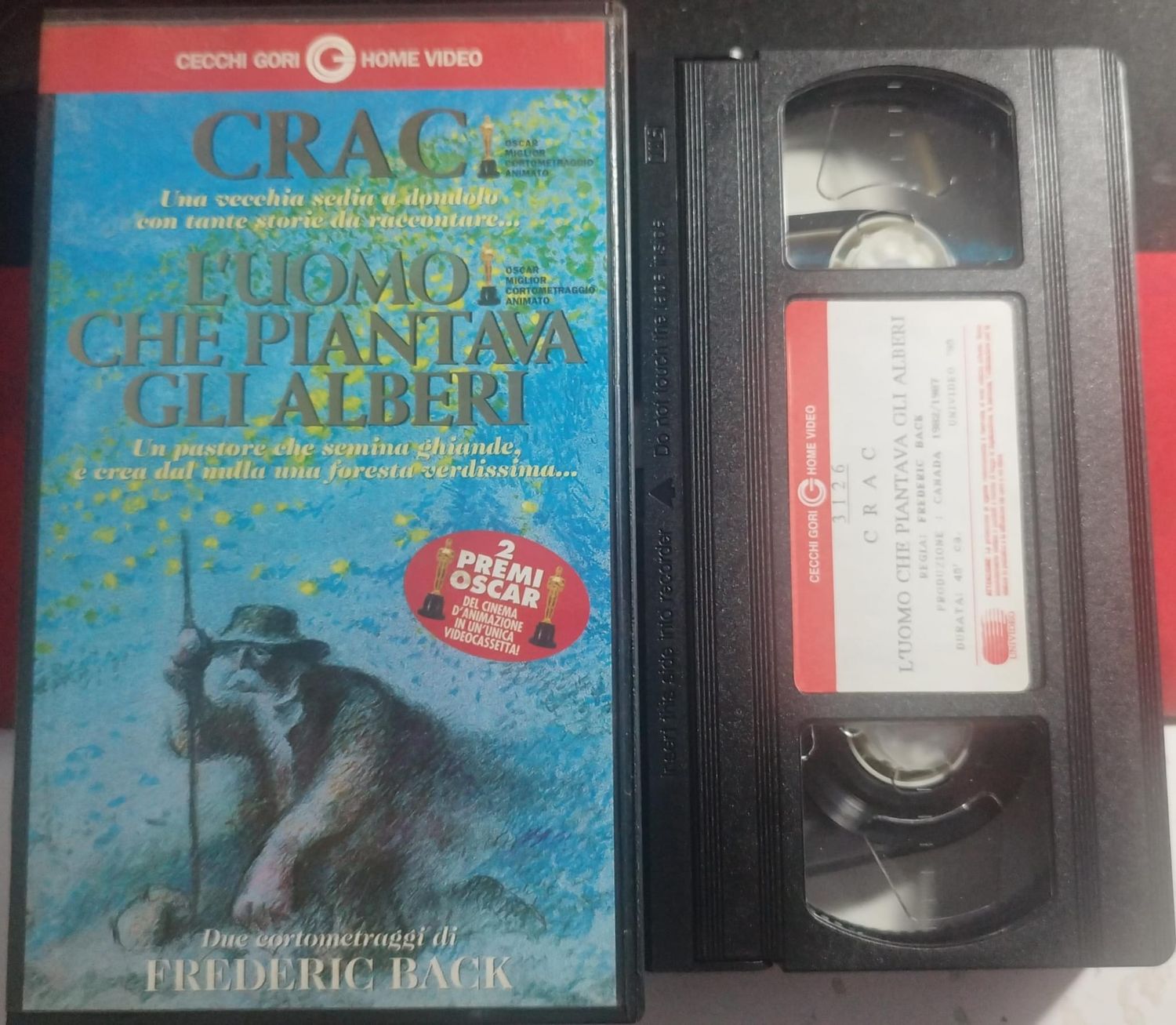TeknoFilm - VHS – CRAC + L'UOMO CHE PIANTAVA GLI ALBERI di Frédéric Back (1981) - CECCHI GORI HOME VIDEO (INEDITO IN DVD) TeknoFilm - VHS – CRAC + L'UOMO CHE PIANTAVA GLI ALBERI di Frédéric Back (1981) - CECCHI GORI HOME VIDEO (INEDITO IN DVD)