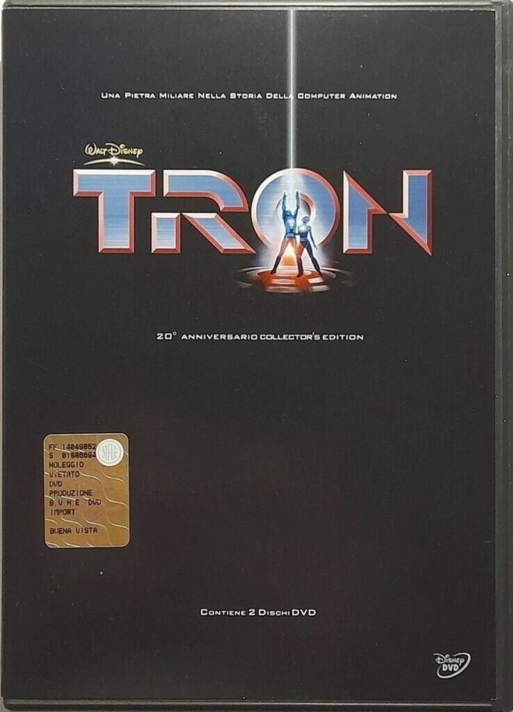 TeknoFilm - 2 DVD (Collector's Edition 20 Anniversario) – TRON di Steven Lisberger (1982) - WALT DISNEY TeknoFilm - 2 DVD (Collector's Edition 20 Anniversario) – TRON di Steven Lisberger (1982) - WALT DISNEY