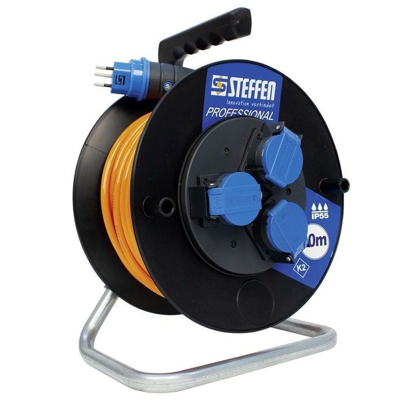 Pur-Kabelrolle T13 IP55 3x1,5 für Baustelle usw. 30, 40, 50Meter