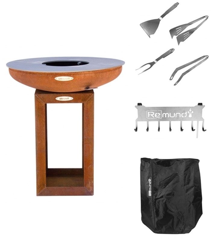 Pack Brasero-Barbecue CARUS-M avec équipements - Remundi