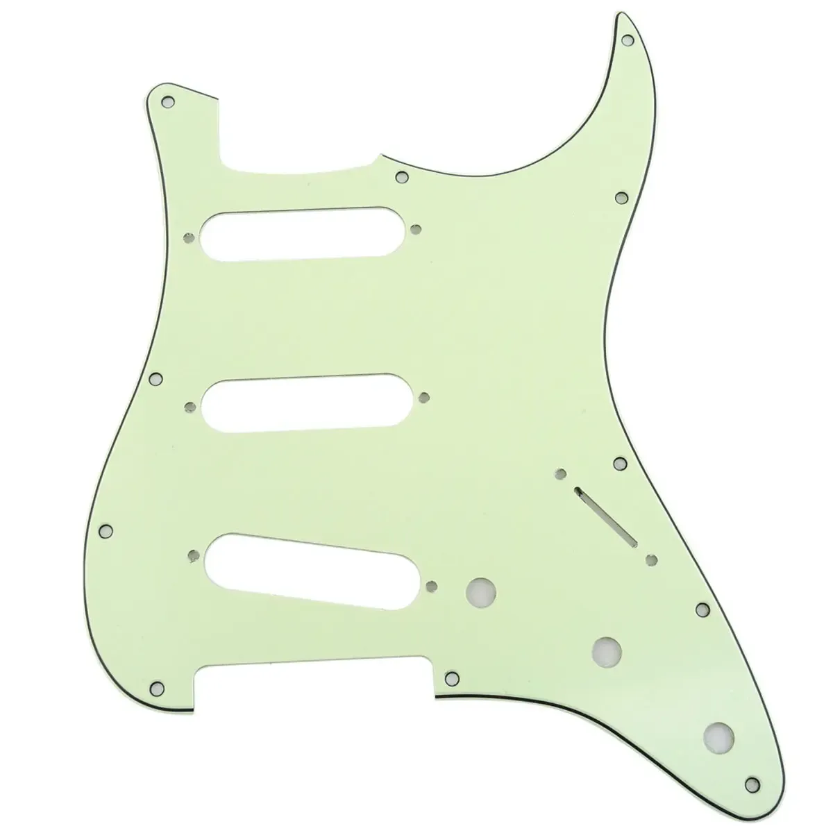 BRIO S-Style SSS Pickguard – Mint Green (Modern Mint) – 11-Hole USA / MIM