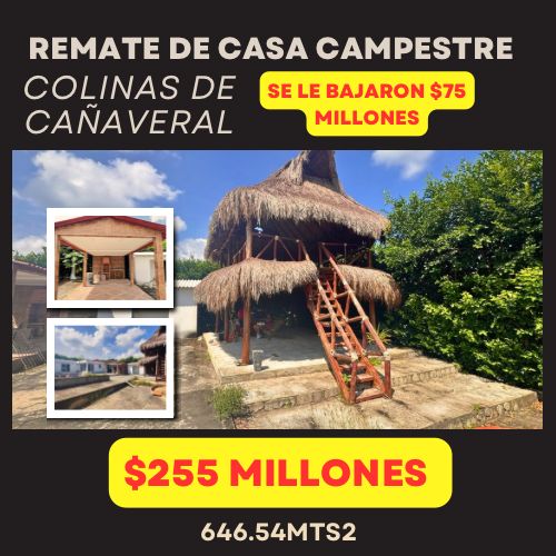 REMATE DE CASA CAMPESTRE EN TURBACO BOLIVAR