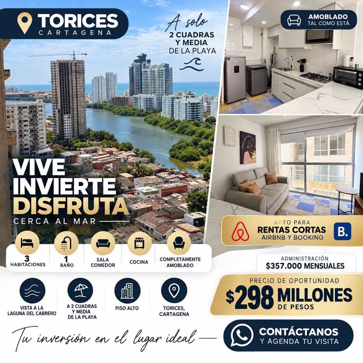 APARTAMENTO EN VENTA EN TORICES
