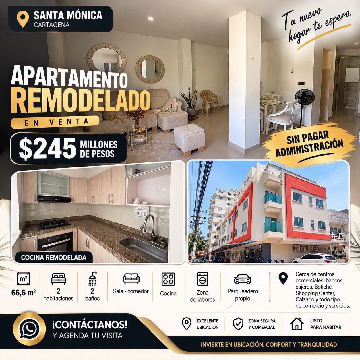APTO REMODELADO EN SANTA MÓNICA