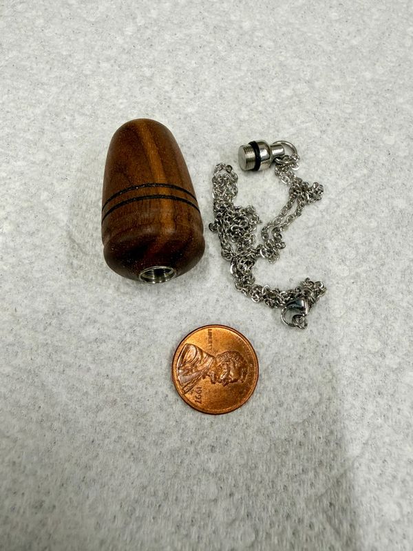 walnut keepsake necklace (1 7/8" x 15/16")