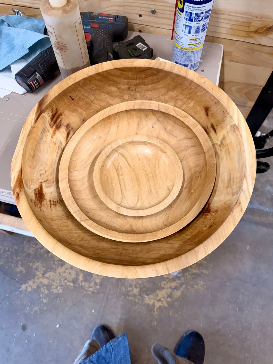 Russian olive wood (3 Nesting Bowls)