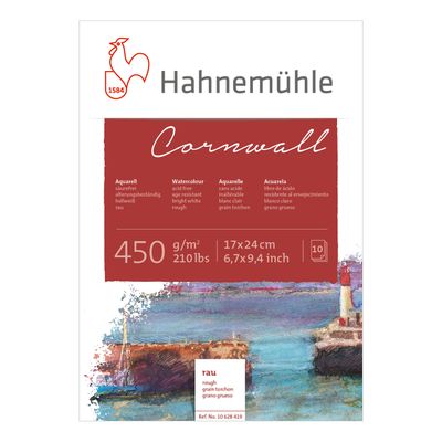 Block Hahnemuhle Cornwall, grano grueso, 17 x 24 cms