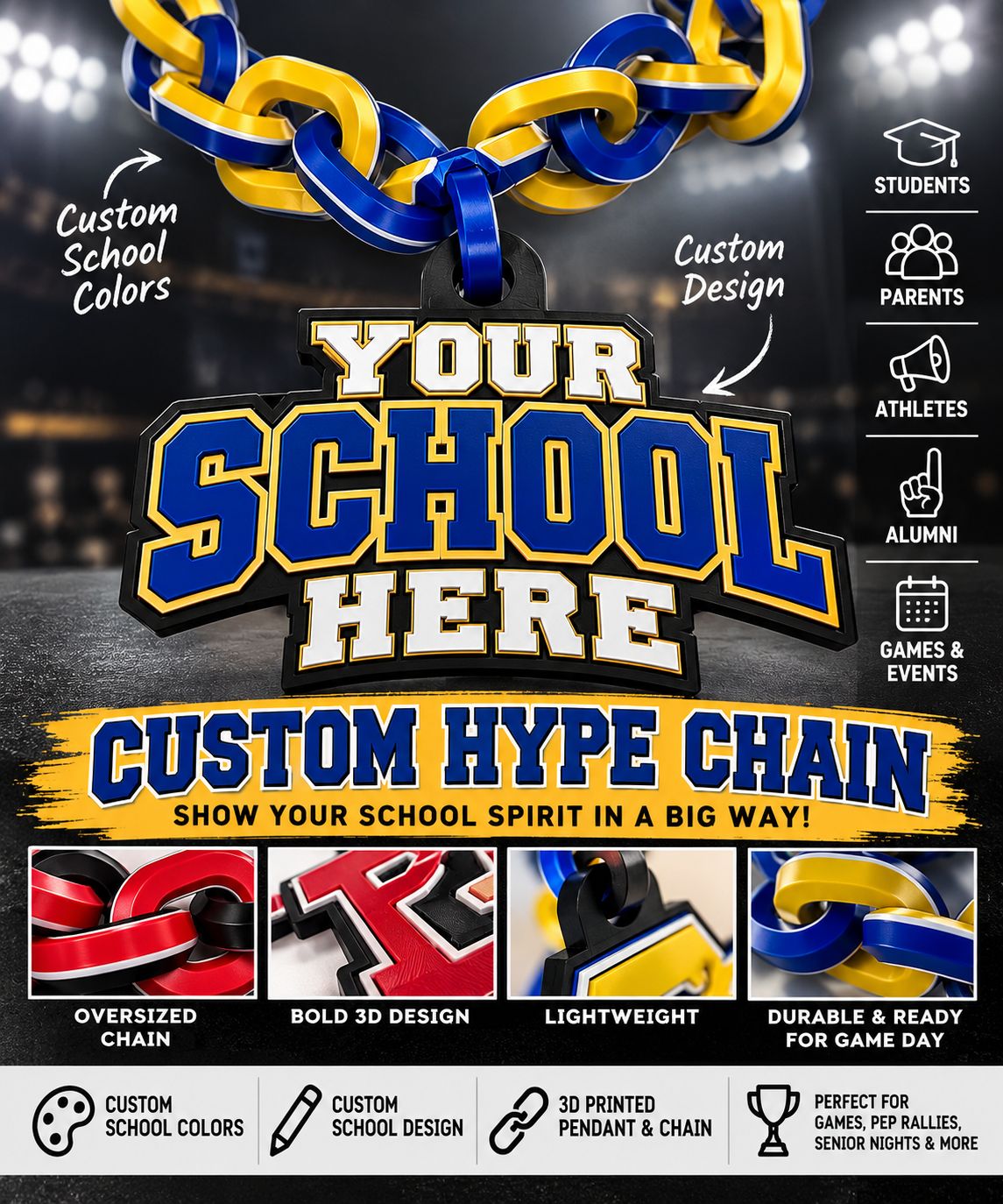 Custom 3D Hype Chain
