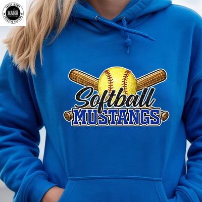 Tuslaw Mustang Softball Slugger Shirt