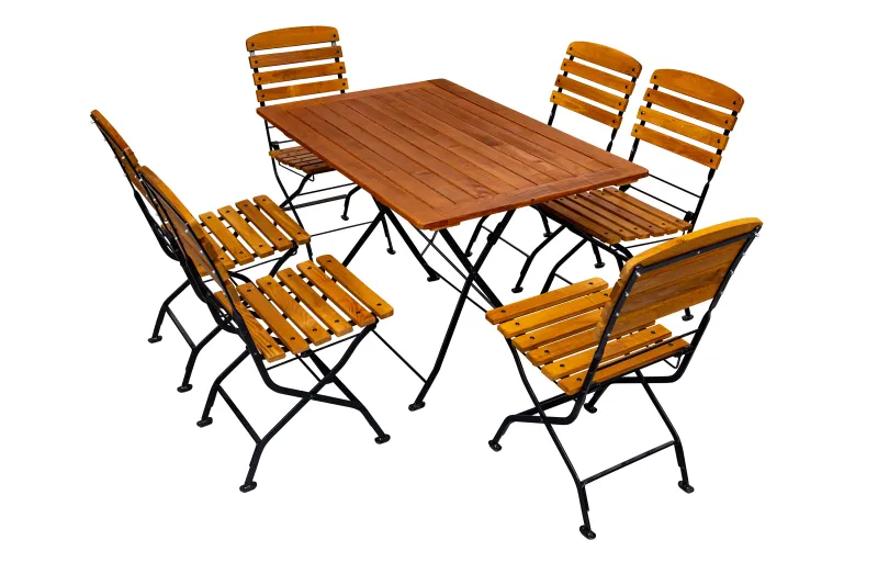 Terrassenmöbel Set 120x80 cm