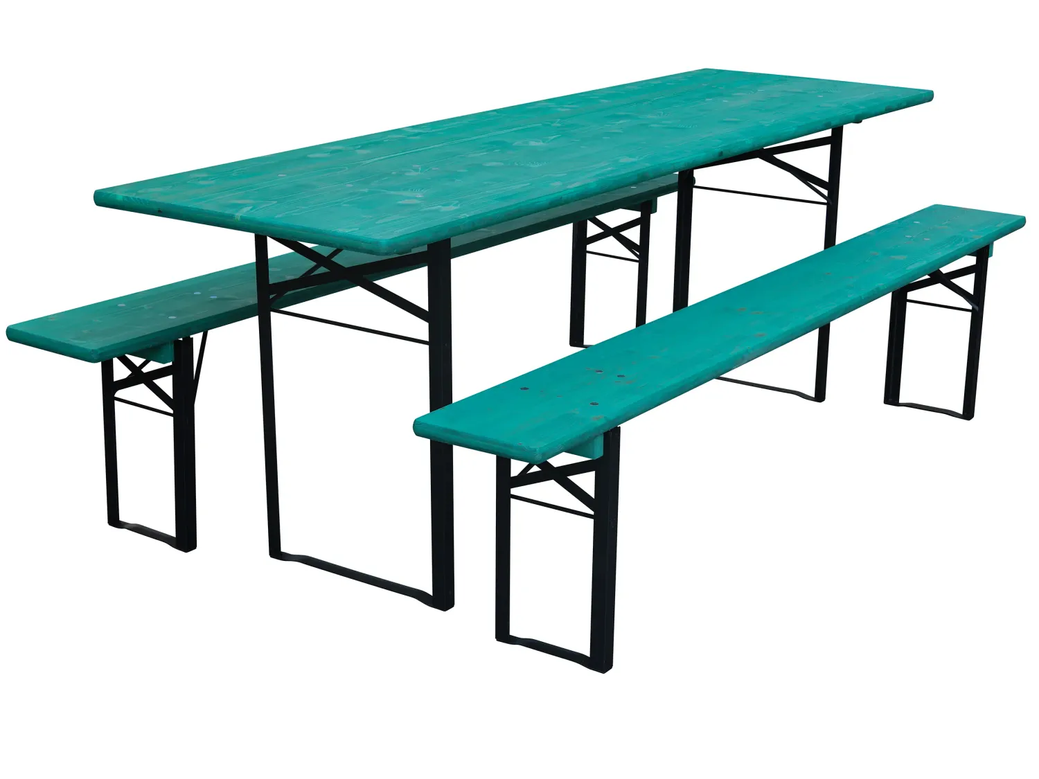 Bierzeltgarnitur in Sonderfarbe Opalgrün